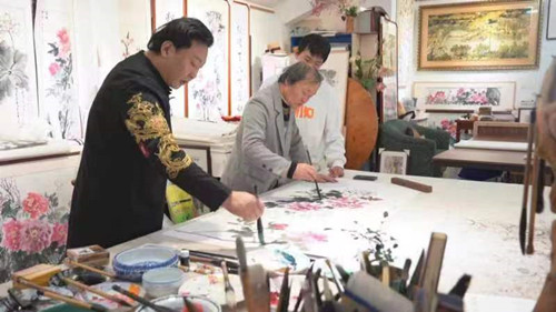 浙江浦江：四代传承、妙笔生花的国画牡丹世家